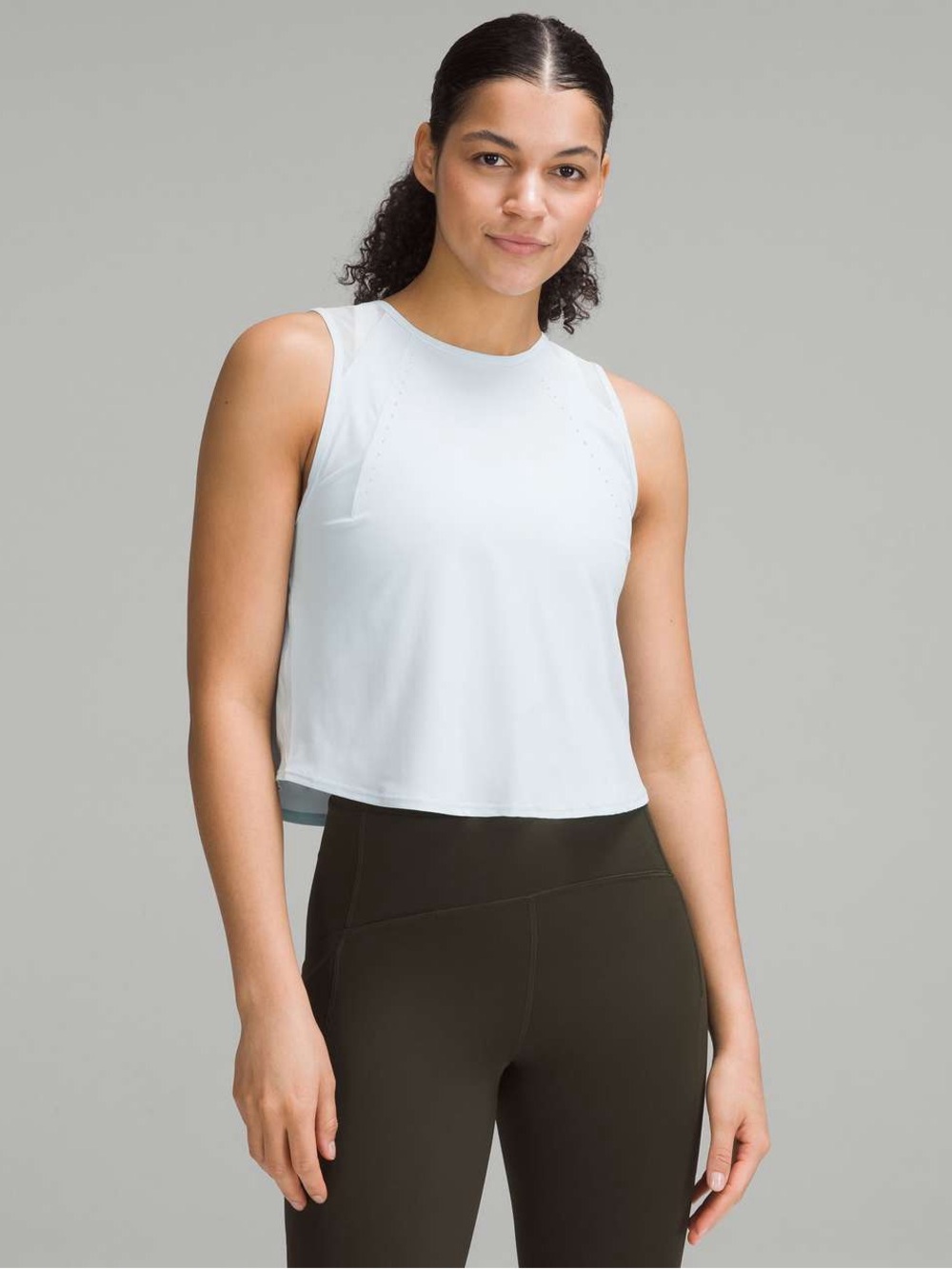 Lululemon Sculpt Cropped Tank Top
Powder Blue